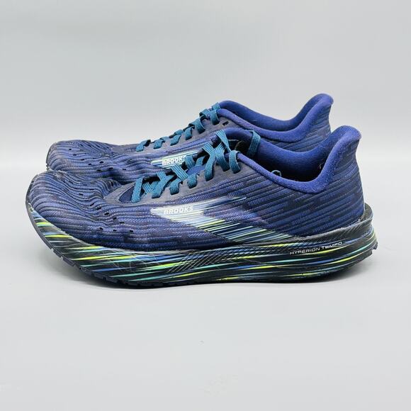 Brooks Shoes Womens 8 Navy Blue Hyperion Tempo Boston Marathon Running Sneakers - Picture 4 of 10